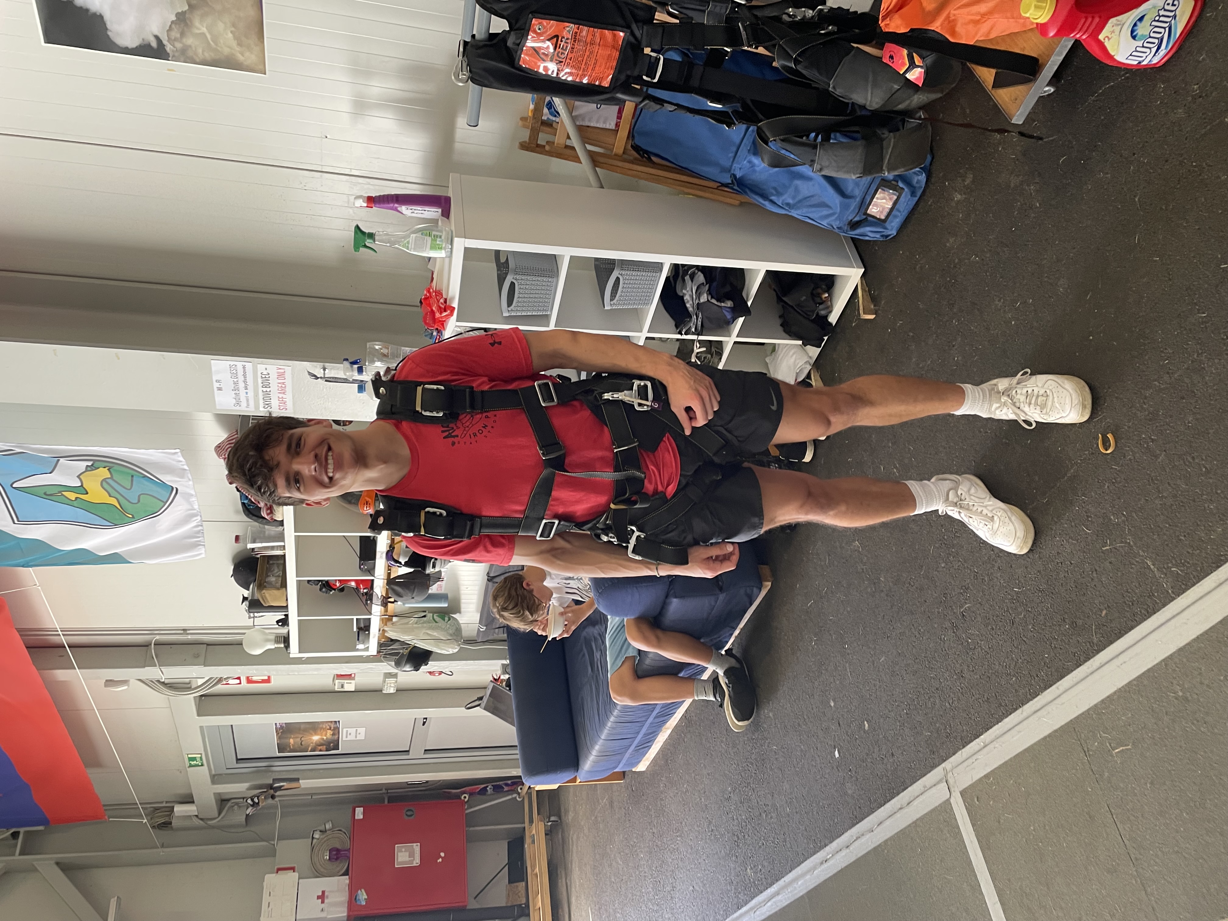Picture taken after a skydive